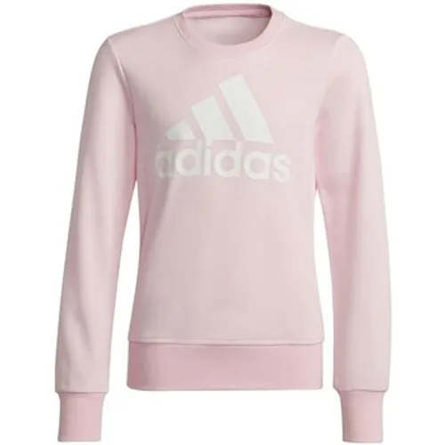 adidas  Essentials Big Logo  girls's Children's Sweatshirt in Pink
