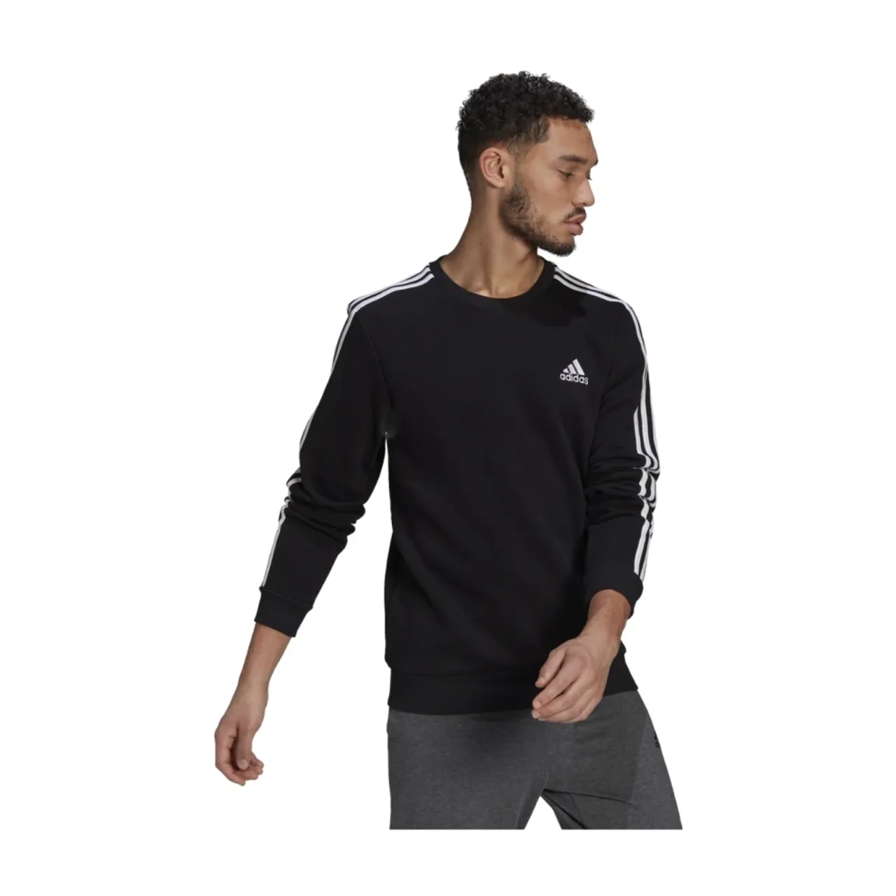 Adidas , Essentials Fleece Sweatshirt ,Black male, Sizes:
