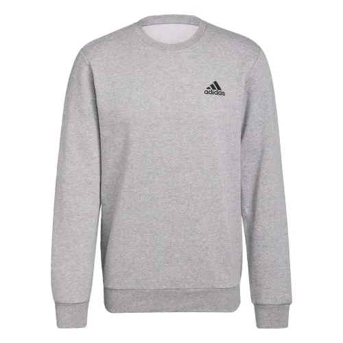 Adidas, Essentials Fleece, Sweatshirt, Mgreyh/Black, S, Man