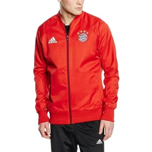 adidas  FC Bayern Anthem Jacket  men's Sweatshirt in Red