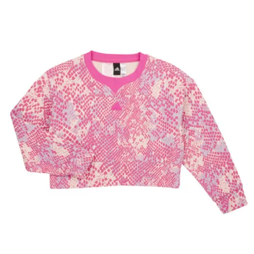 adidas  FI AOP SWT  girls's Children's Sweatshirt in Pink
