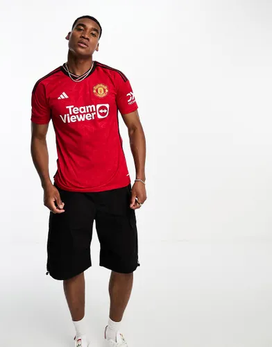 adidas Football Manchester United FC 2023/24 unisex home shirt in red