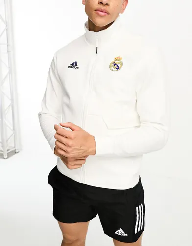 adidas Football Real Madrid track top in white
