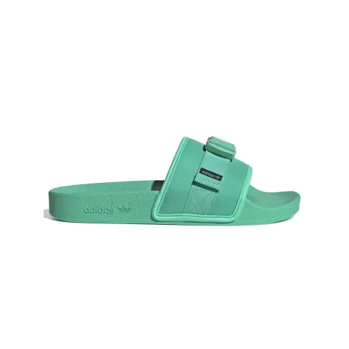 Adidas , Fun Slip-on Sandals with Zipper Detail ,Green female, Sizes: