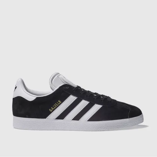 Adidas Gazelle Trainers In Black & White