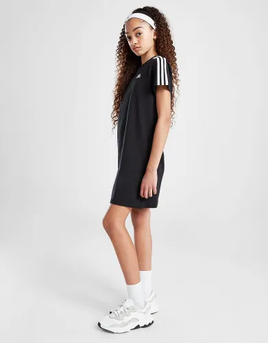adidas Girls' Badge of Sport 3-Stripes Dress Junior - Black