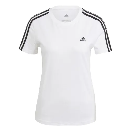 adidas GL0783 W 3S T T-Shirt Women's White/Black Size S/S