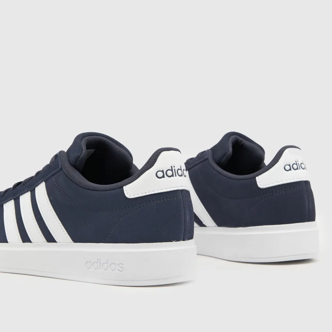Adidas Grand Court 2.0 Suede Trainers In Navy