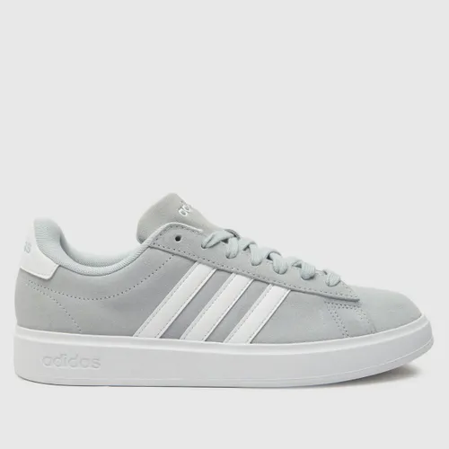 Adidas Grand Court 2.0 Trainers In White & Grey