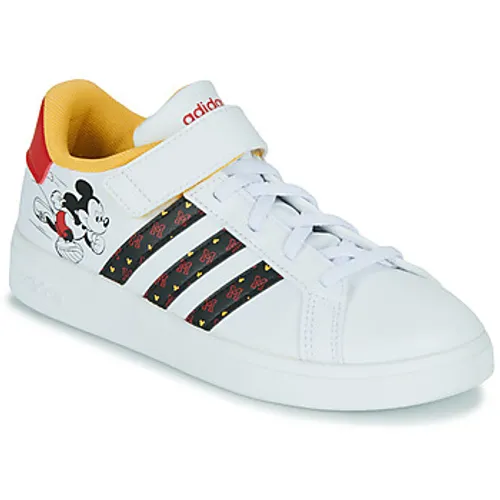 adidas  GRAND COURT MICKEY  boys's Children's Shoes (Trainers) in White