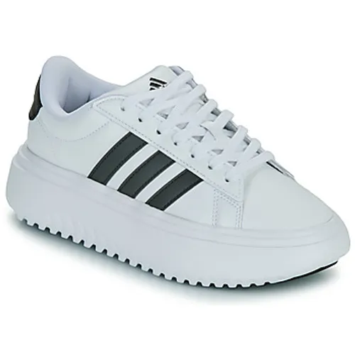 adidas  GRAND COURT PLATFORM  women's Shoes (Trainers) in White