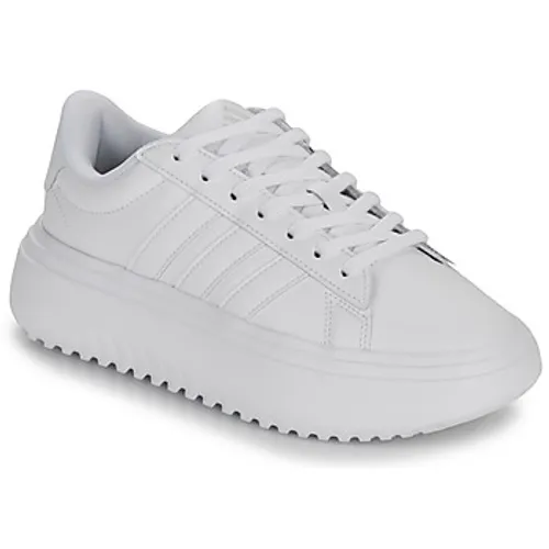adidas  GRAND COURT PLATFORM  women's Shoes (Trainers) in White
