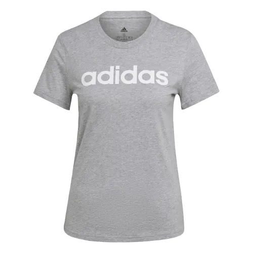 adidas HL2053 W LIN T T-Shirt Women's Medium Grey