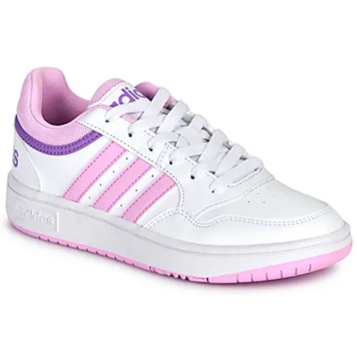 adidas  HOOPS 3.0 K  girls's Children's Shoes (Trainers) in White