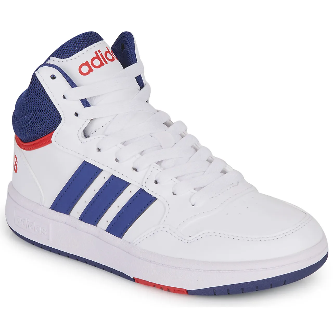 adidas  HOOPS MID 3.0 K  boys's Children's Shoes (High-top Trainers) in White