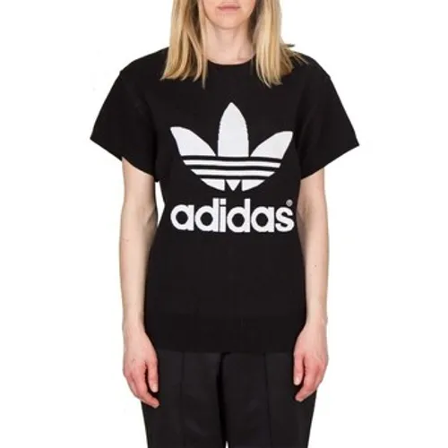 adidas  HY Ssl Knit  women's T shirt in multicolour
