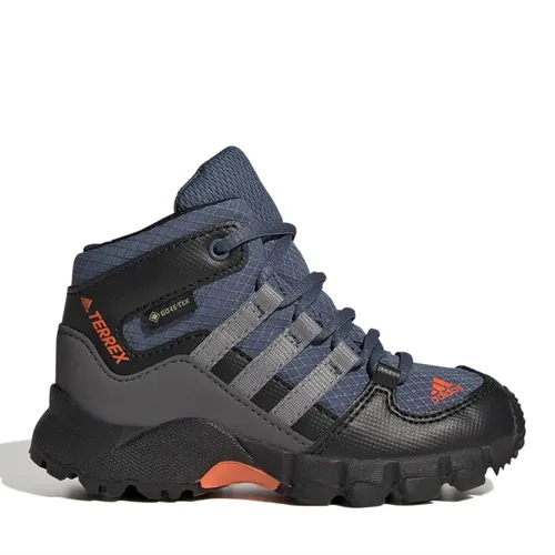 adidas Infant Boys Terrex Mid Gore-Tex Hiking Shoes Wonder Steel/Grey Three/Impact Orange