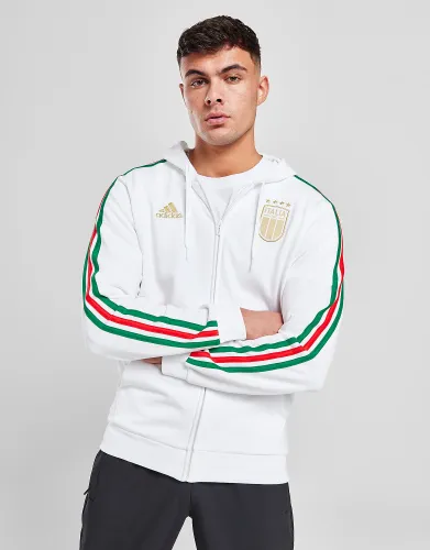 adidas Italy DNA Full Zip Hoodie - White - Mens