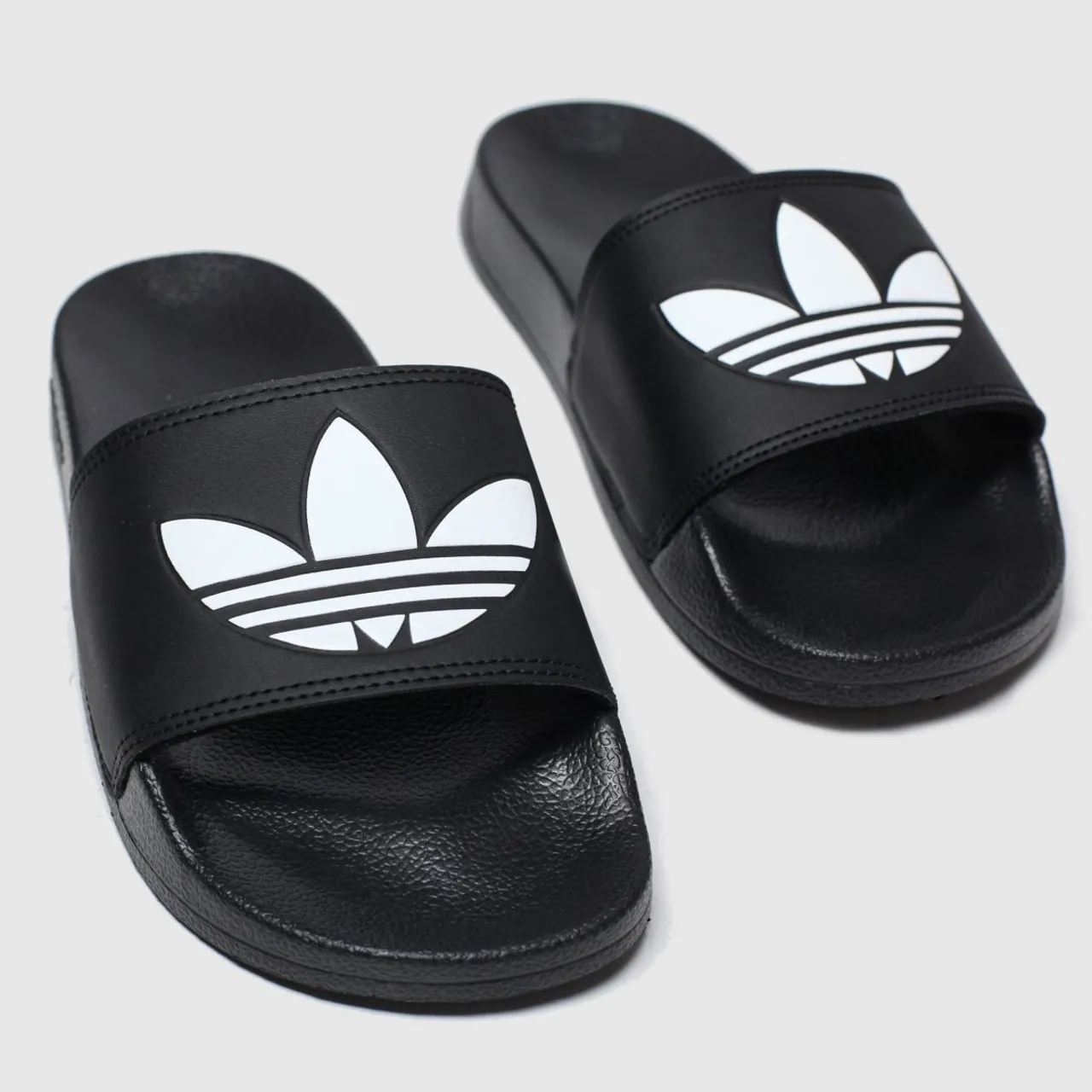 Adidas Ladies Black and White Adilette Lite Sandals