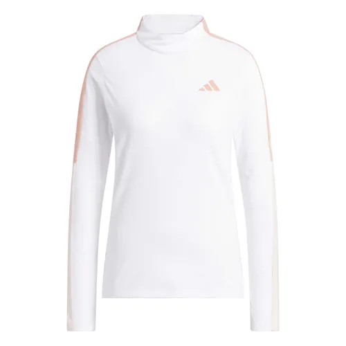 adidas Ladies Made With Nature LS Mock Neck Polo