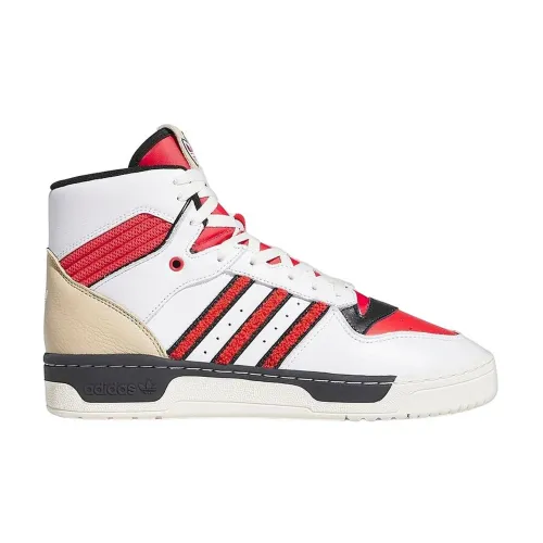 Adidas , Leather Sneakers with Unique Inserts ,White female, Sizes: