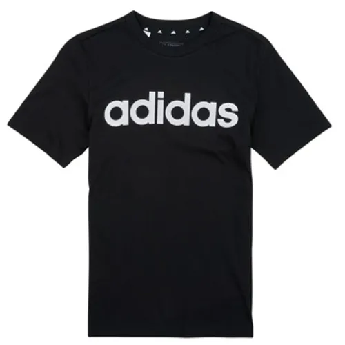 adidas  LIN TEE  boys's Children's T shirt in Black