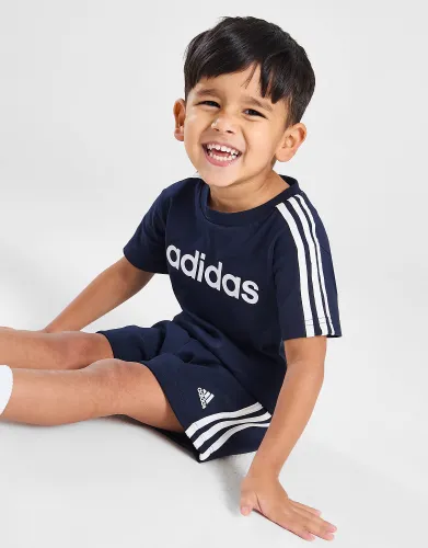 adidas Linear T-Shirt/Shorts Set Infant - Navy