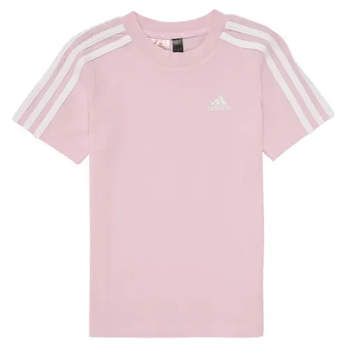 adidas  LK 3S CO TEE  girls's Children's T shirt in Pink