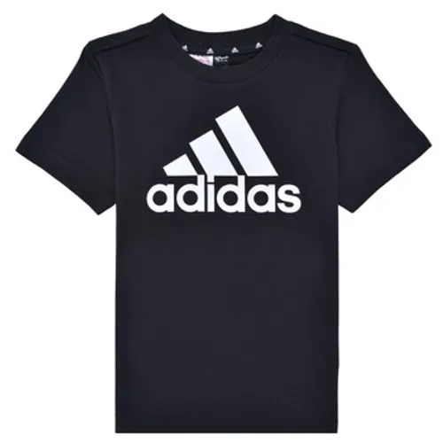 adidas  LK BL CO TEE  boys's Children's T shirt in Black
