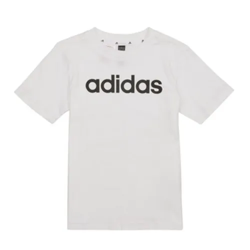 adidas  LK LIN CO TEE  boys's Children's T shirt in White