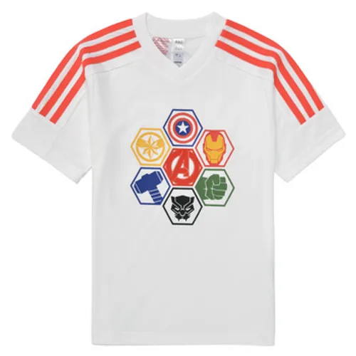 adidas  LK MARVEL AVENGERS T  boys's Children's T shirt in White