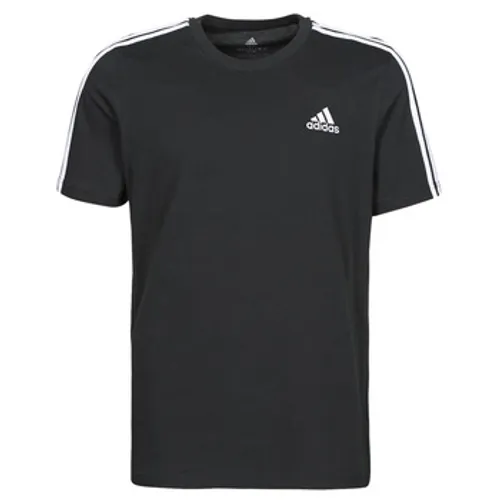 adidas  M 3S SJ T  men's T shirt in Black