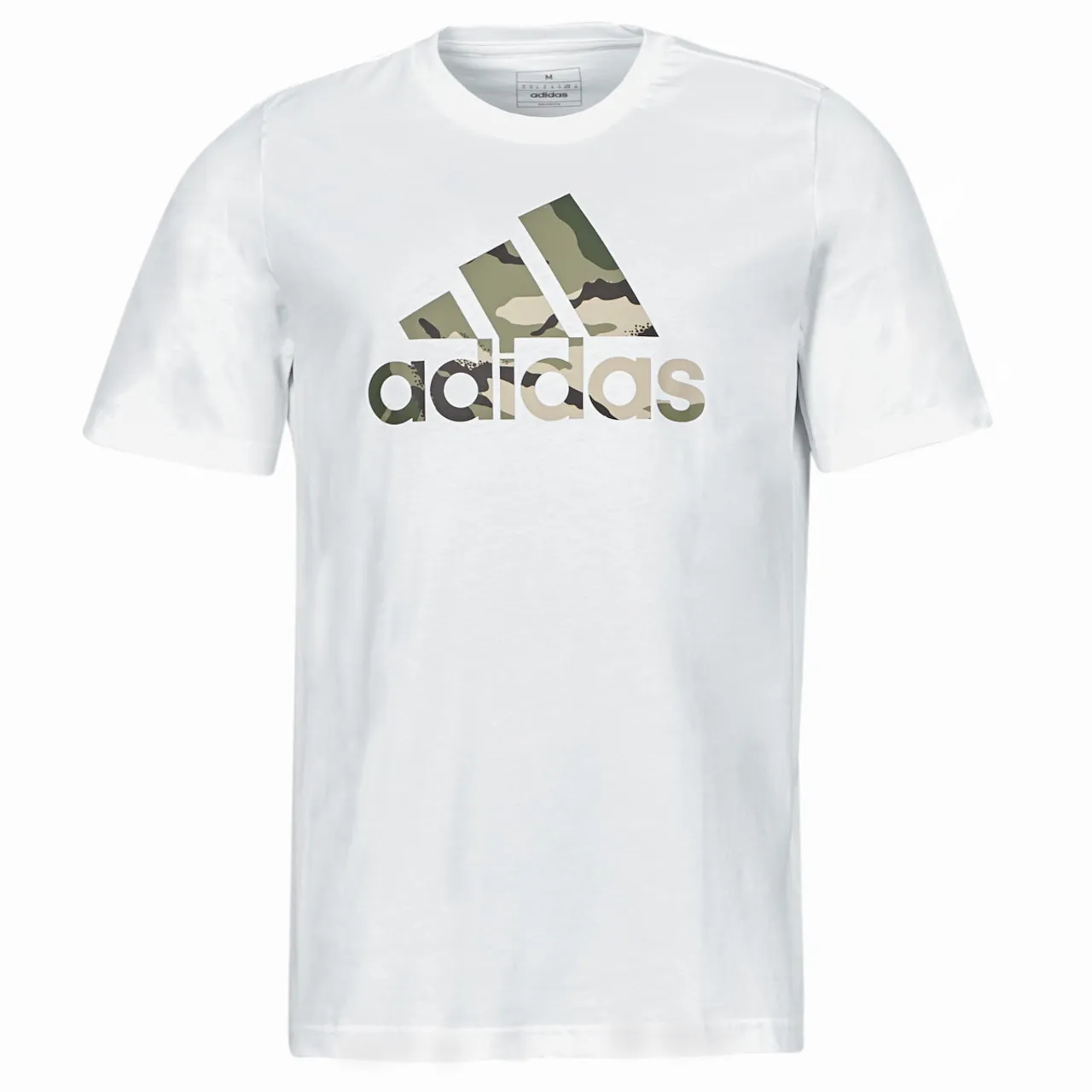 adidas  M CAMO G T 1  men's T shirt in White