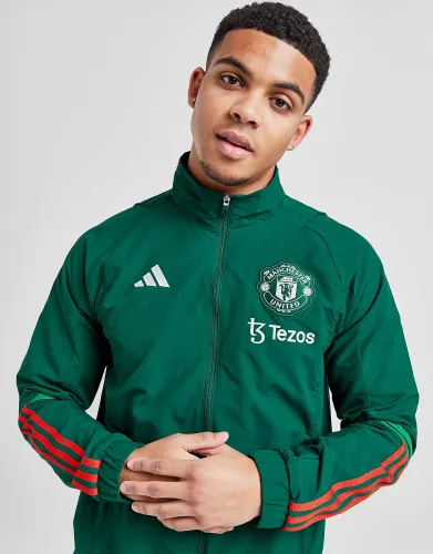 adidas Manchester United FC Presentation Jacket - Green - Mens