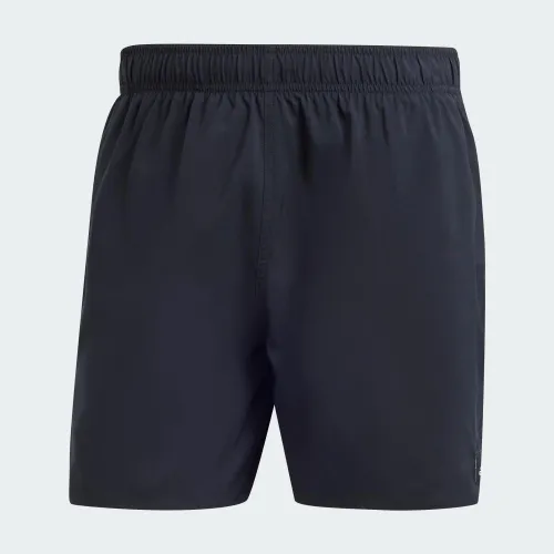 Adidas Men Solid Short-Length Swim Trunks