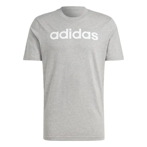 adidas Men's Essentials Single Jersey Linear Embroidered