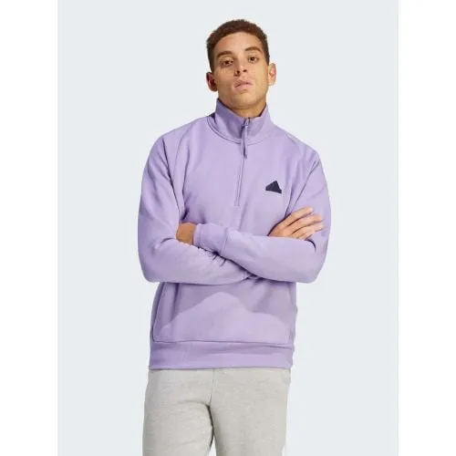 Adidas Mens Fig Z.N.E Half Zip Sweatshirt
