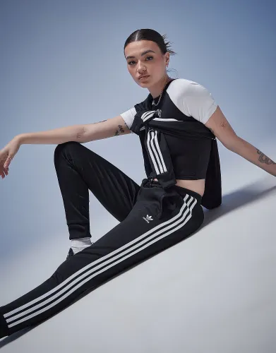 adidas Originals 3-Stripes Poly Track Pants - Black - Womens