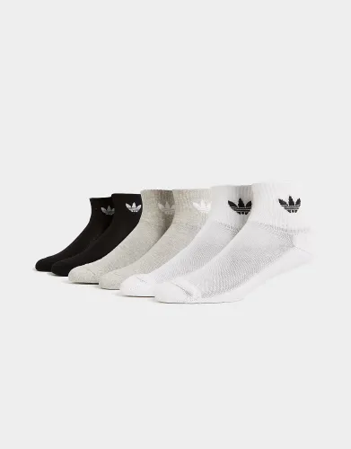 adidas Originals 6-Pack Quarter Socks - White