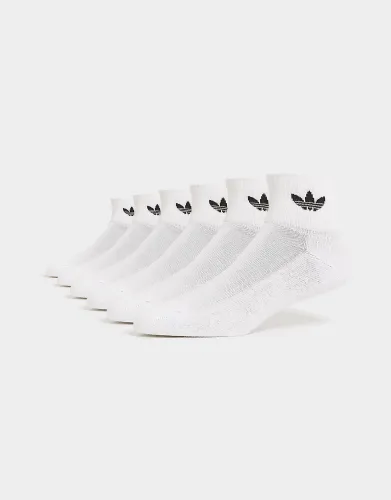 adidas Originals 6-Pack Quarter Socks - White