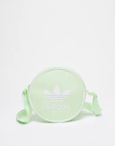 adidas Originals Adicolour round bag in green