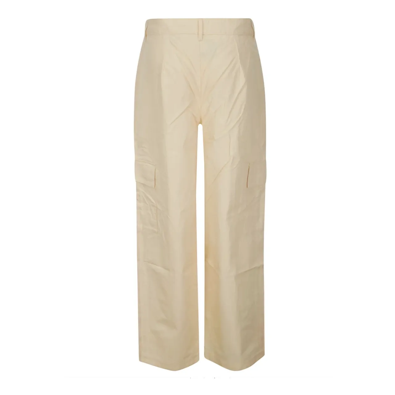 Adidas Originals , Beige Cotton Cargo Trousers with Side Pockets ,Beige male, Sizes: