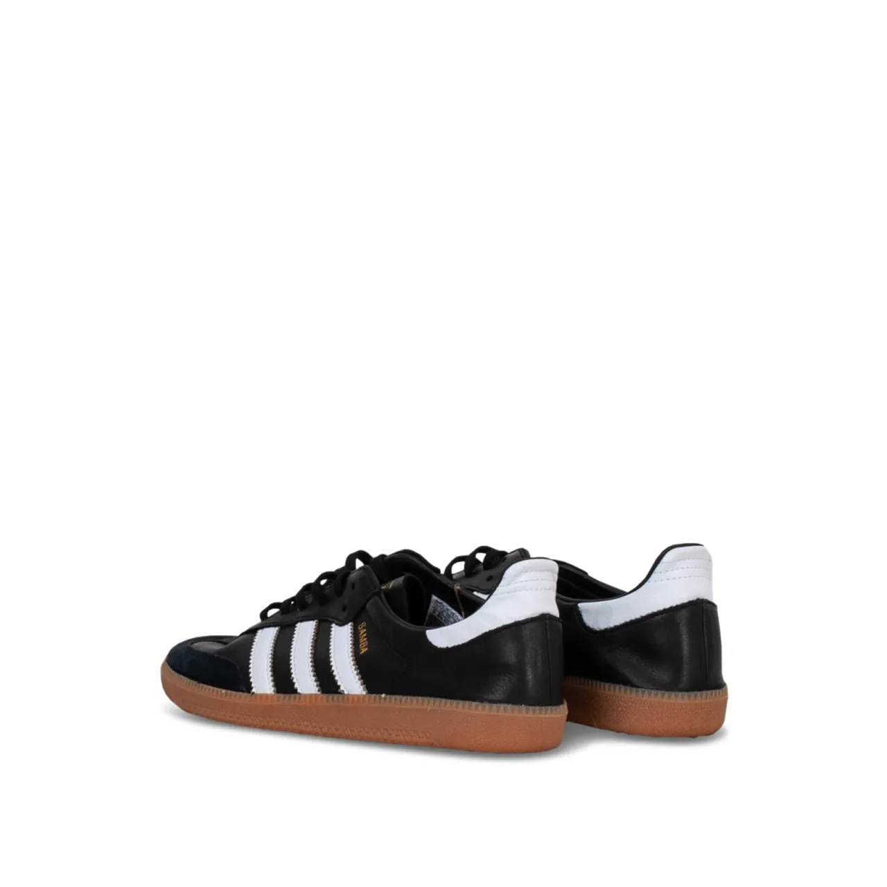 Adidas Originals , Black Sneakers with Leather Upper and Gum Sole ,Black male, Sizes: