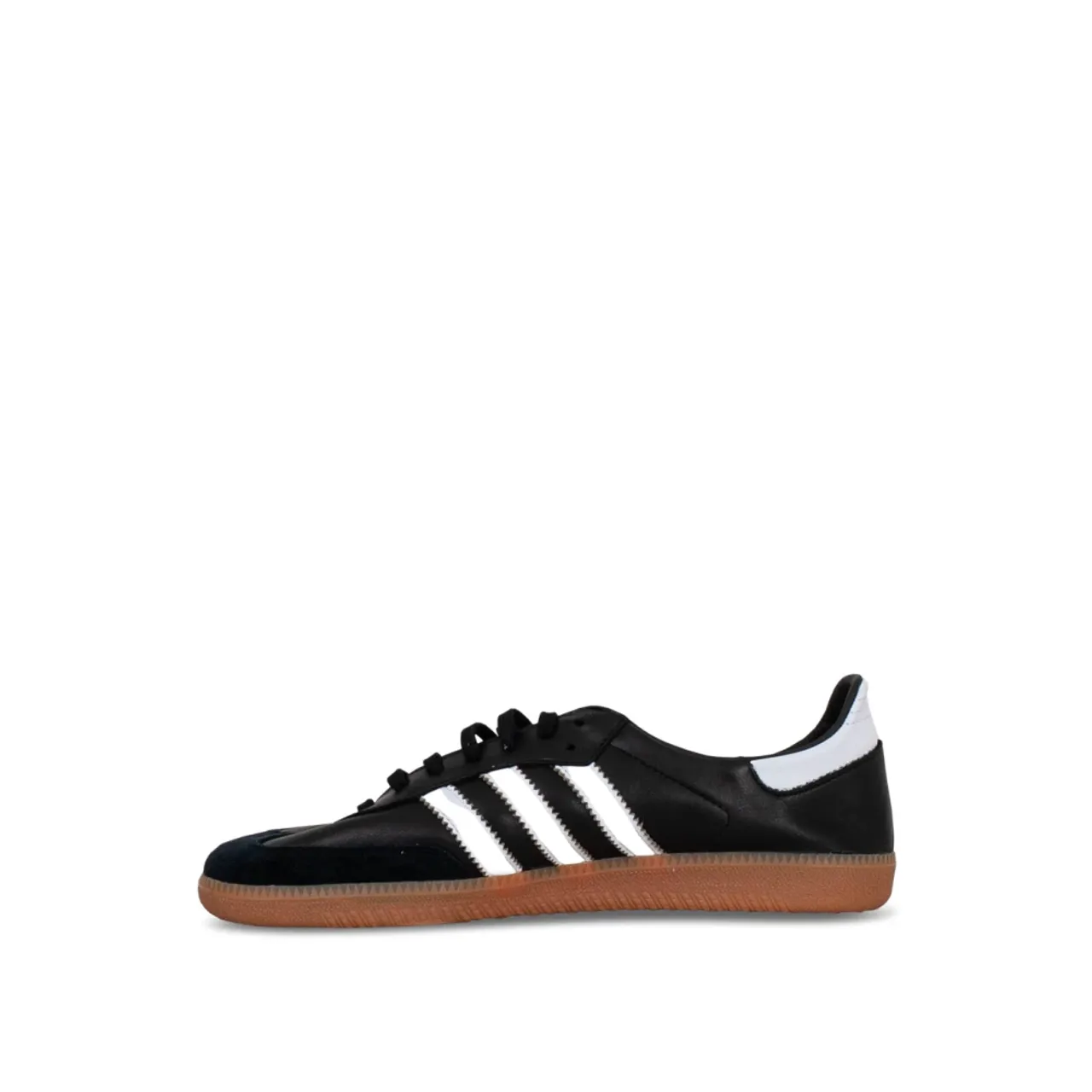 Adidas Originals , Black Sneakers with Leather Upper and Gum Sole ,Black male, Sizes: