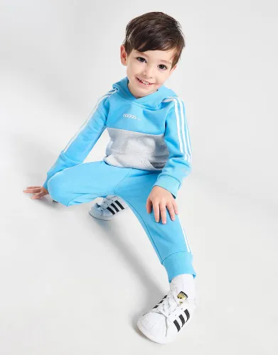 adidas Originals Colour Block Overhead Trefoil Tracksuit Infant - Blue