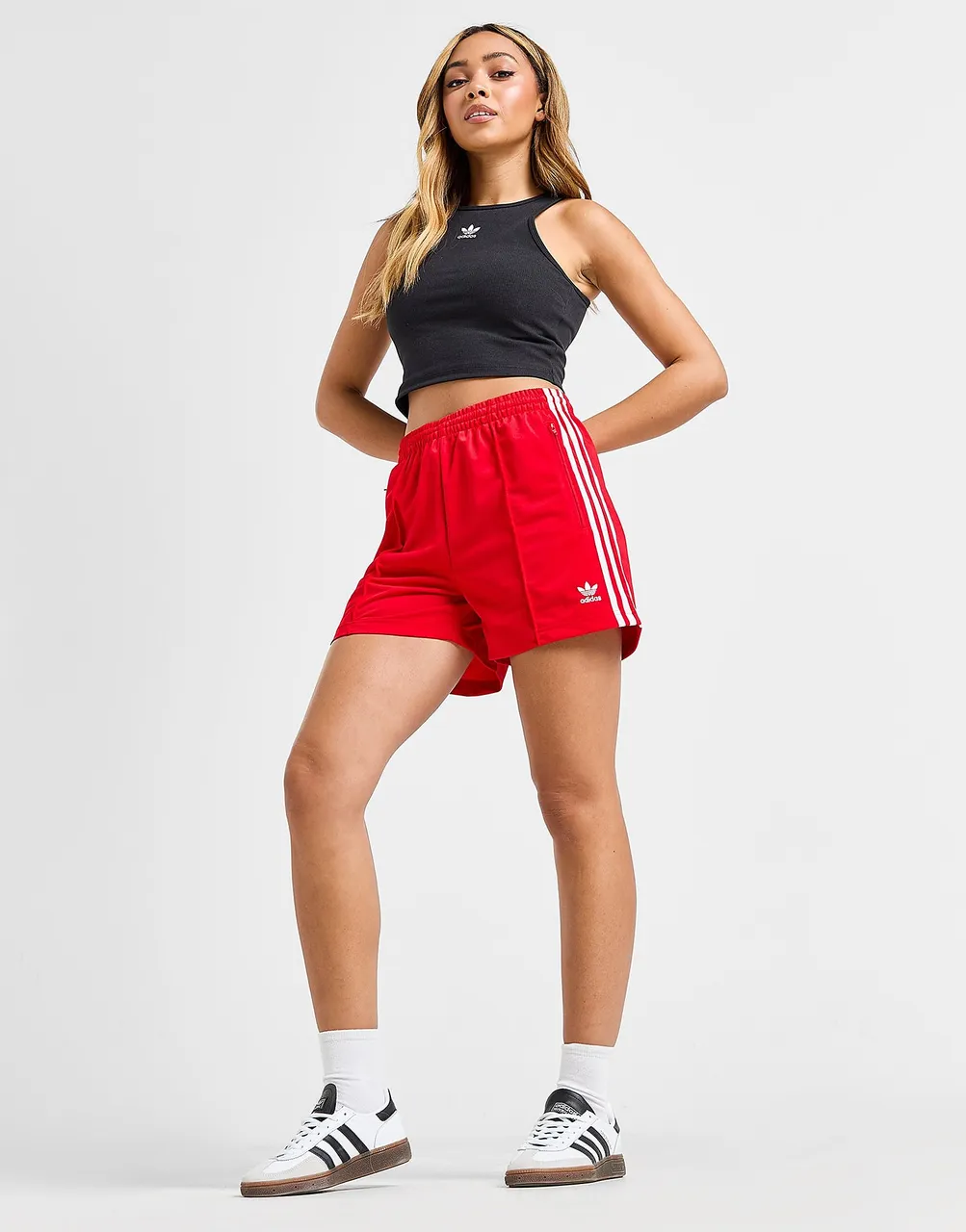 adidas Originals Firebird Shorts - Better Scarlet