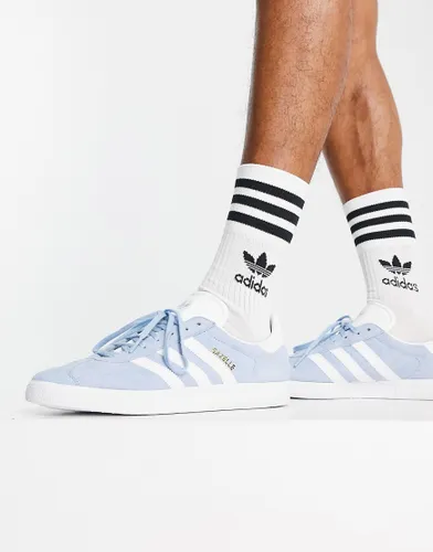 adidas Originals Gazelle trainers in clear sky blue