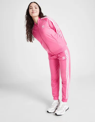 adidas Originals Girls' SST Full Zip Track Top Junior - Pink Fusion