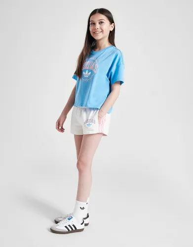 adidas Originals Girls' Varsity Shorts Junior - WHITE - Kids