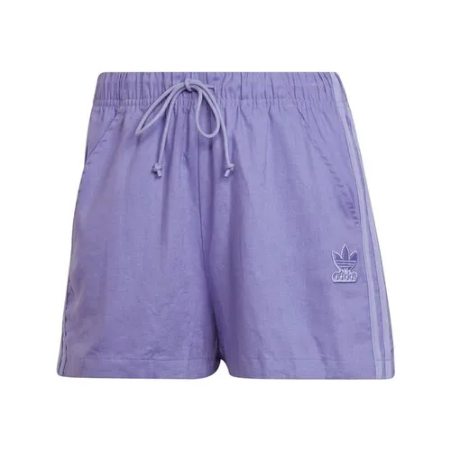 adidas Originals Linen Shorts Ld99 - Purple
